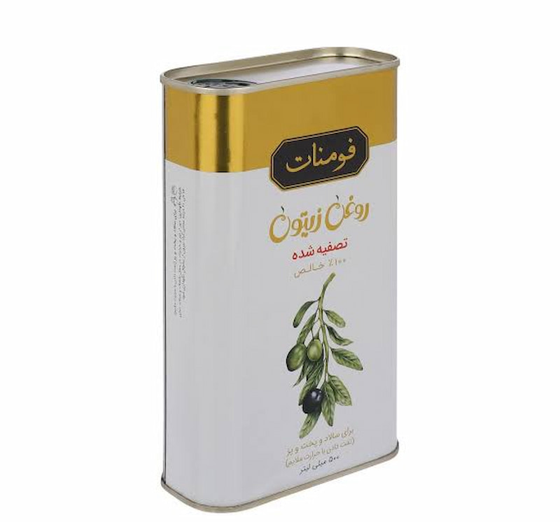روغن زیتون تصفیه شده فومنات مناسب پخت و پز روزانه
